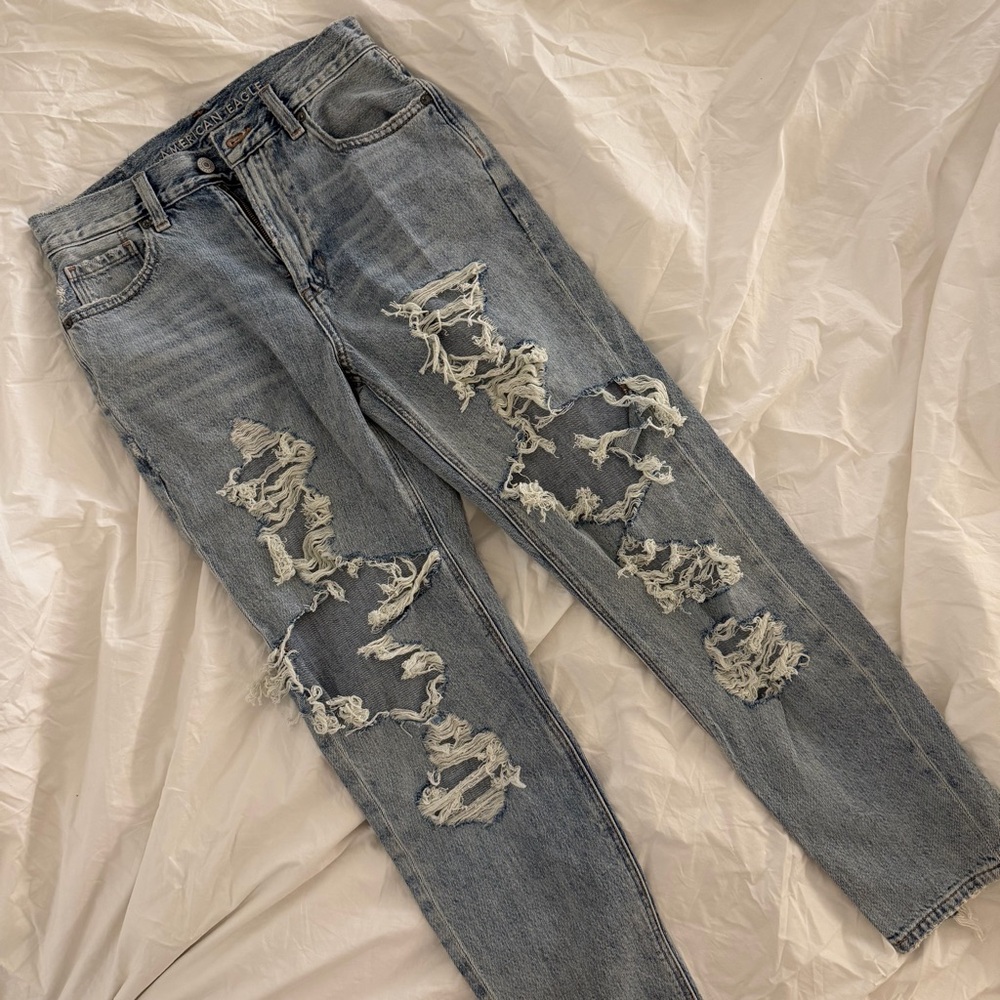 American Eagle - Distressed Ripped Blue Women's Jeans